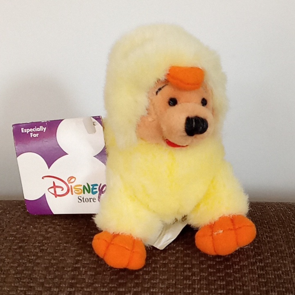 Winnie the Pooh Easter Plush Chick Pull Toy